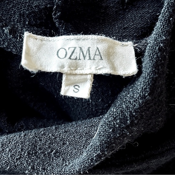 OZMA Marianne Turtleneck, Regen Silk Noil Jersey, Black, Small - Picture 5 of 6